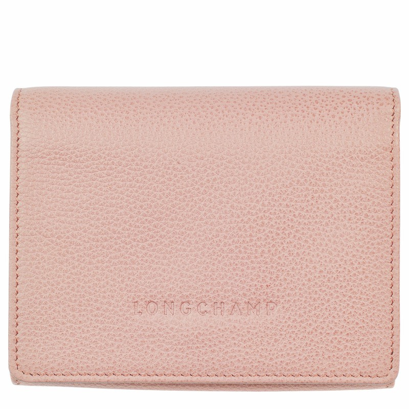 Longchamp Le FOULONNÉ Wallet - Leather Beige | JGWR76102