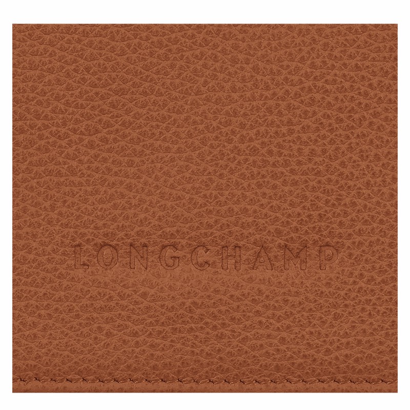 Longchamp Le FOULONNÉ Wallet - Leather Caramel | ZREJ25847