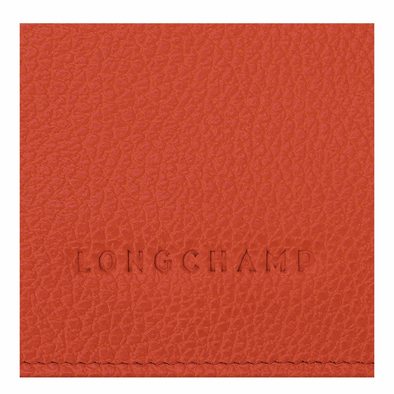 Longchamp Le FOULONNÉ Wallet - Leather Orange | ODWE12568