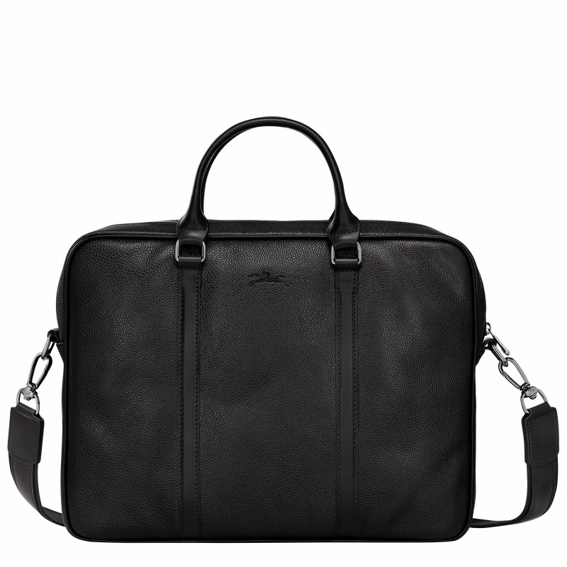 Longchamp Le FOULONNÉ XS Briefcase - Leather Black | OLEX48071