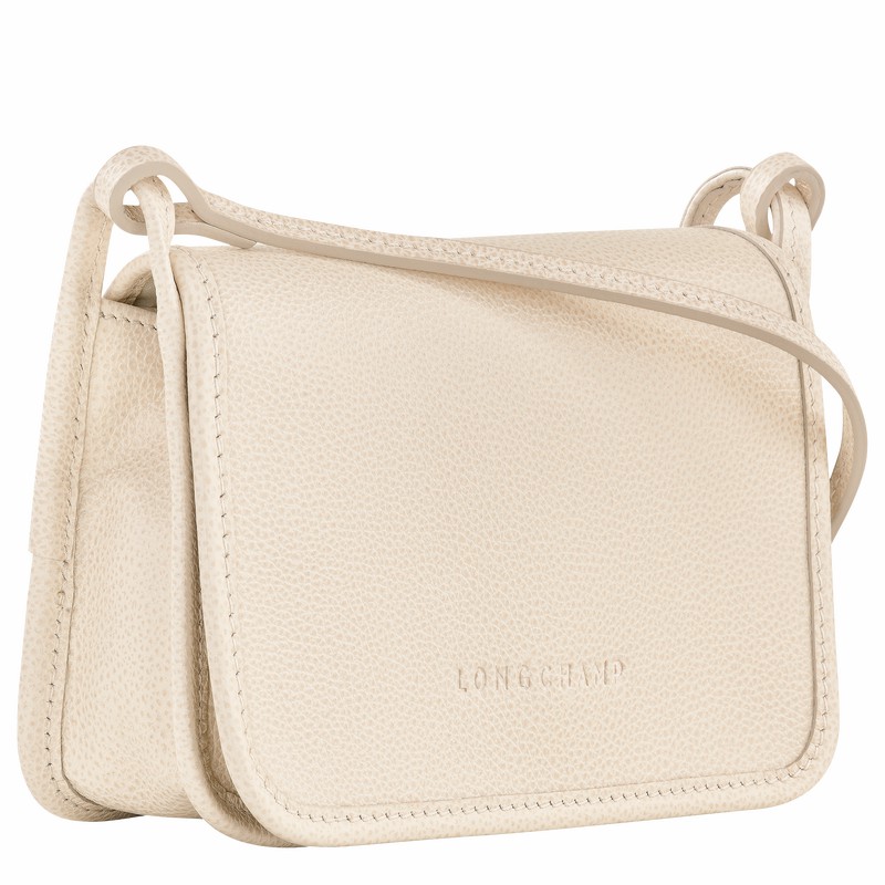 Longchamp Le FOULONNÉ XS Clutch - Leather White | CASY15463