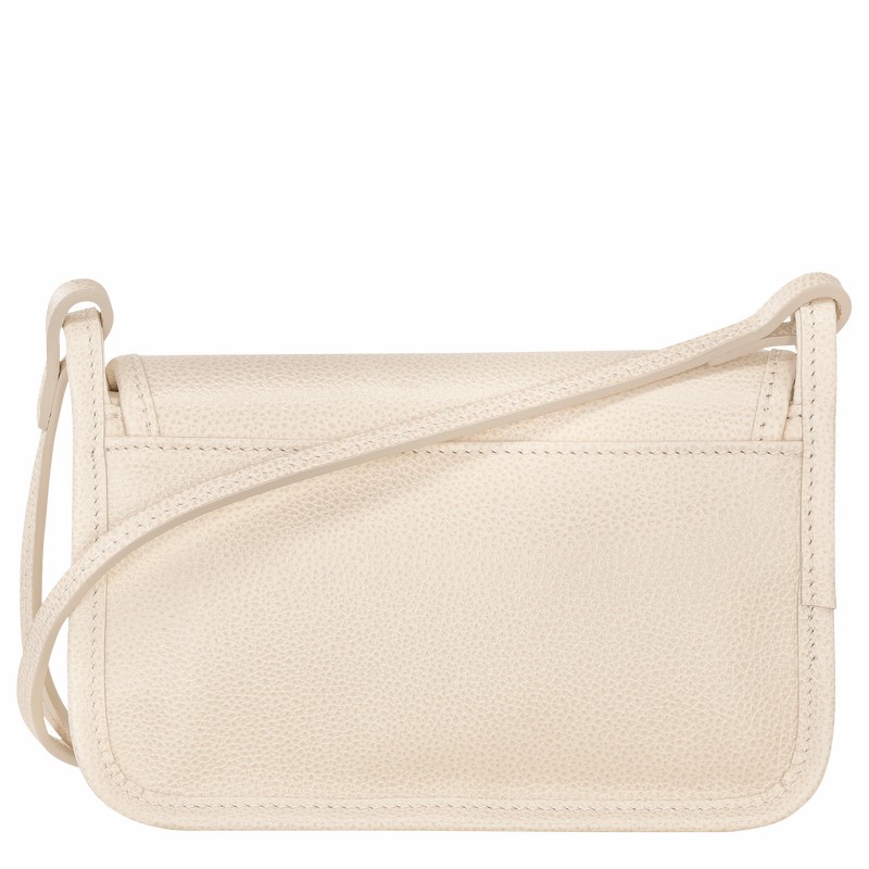 Longchamp Le FOULONNÉ XS Clutch - Leather White | CASY15463