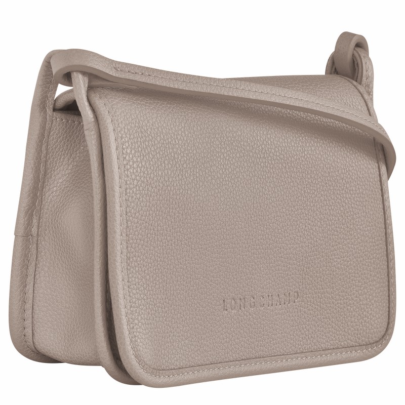 Longchamp Le FOULONNÉ XS Clutch - Leather Grey | GLAT40236