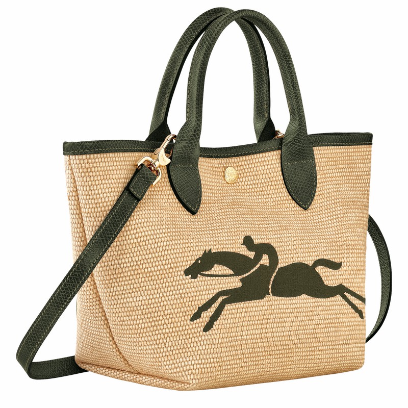 Longchamp Le Panier Pliage S Basket bag - Canvas Khaki | BTDH14698