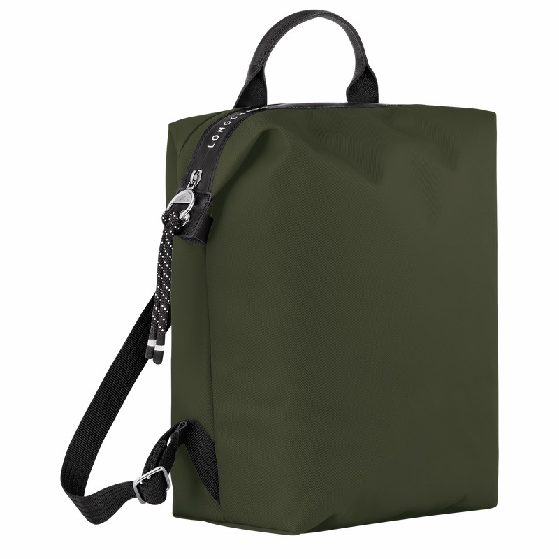 Longchamp Le Pliage Energy L Backpack - Recycled canvas Khaki | FAQV60297