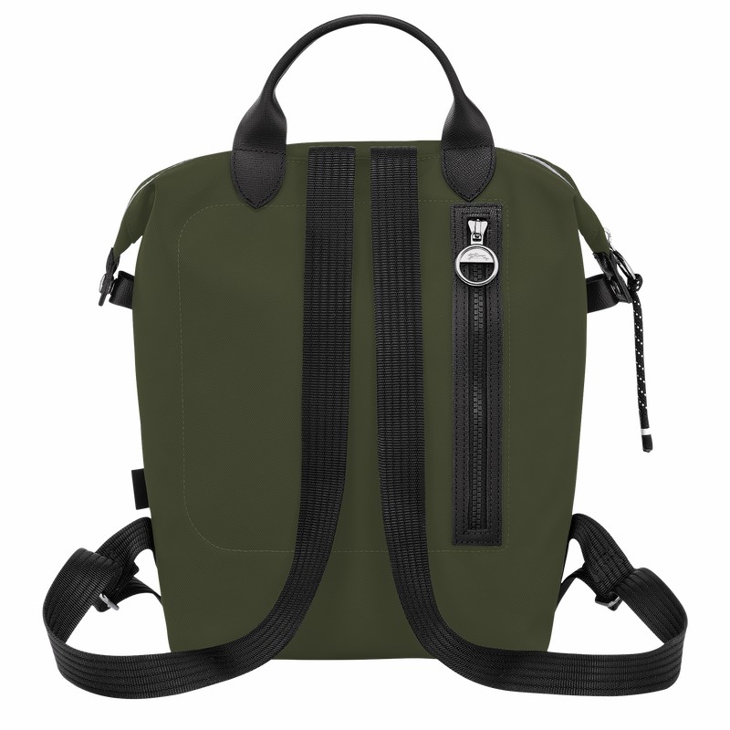 Longchamp Le Pliage Energy L Backpack - Recycled canvas Khaki | FAQV60297