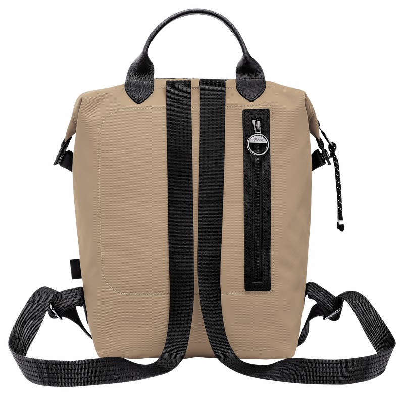 Longchamp Le Pliage Energy L Backpack - Recycled canvas Grey | BJAS76198