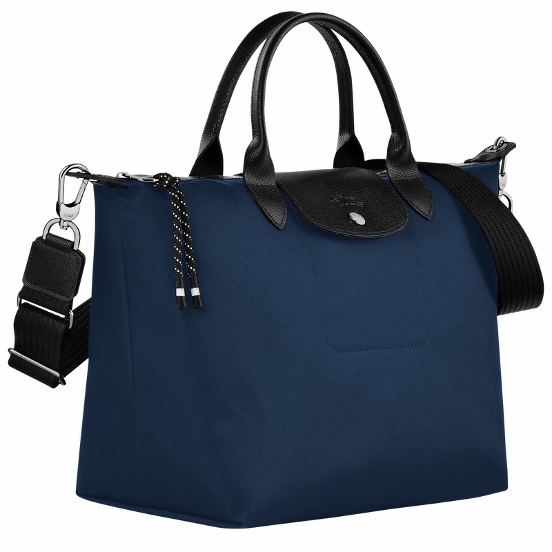 Longchamp Le Pliage Energy L Handbag - Recycled canvas Navy | YAWB52094