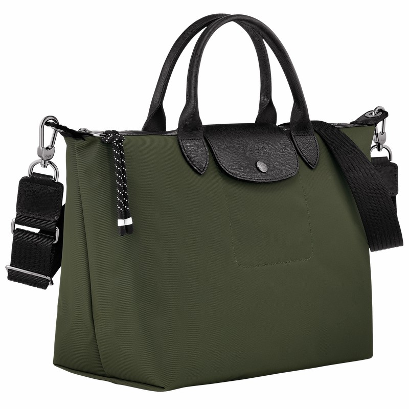 Longchamp Le Pliage Energy L Handbag - Recycled canvas Khaki | FLBR08759