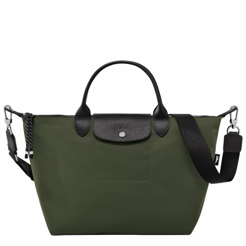 Longchamp Le Pliage Energy L Handbag - Recycled canvas Khaki | FLBR08759