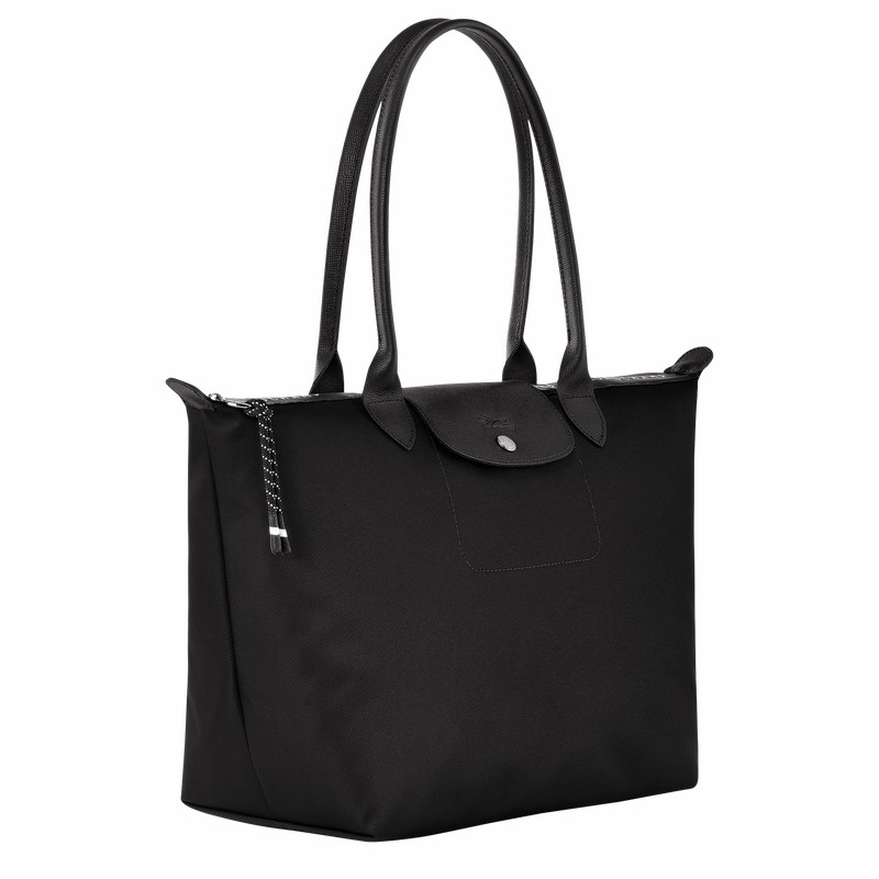 Longchamp Le Pliage Energy L Tote bag - Recycled canvas Black | HAXM10346