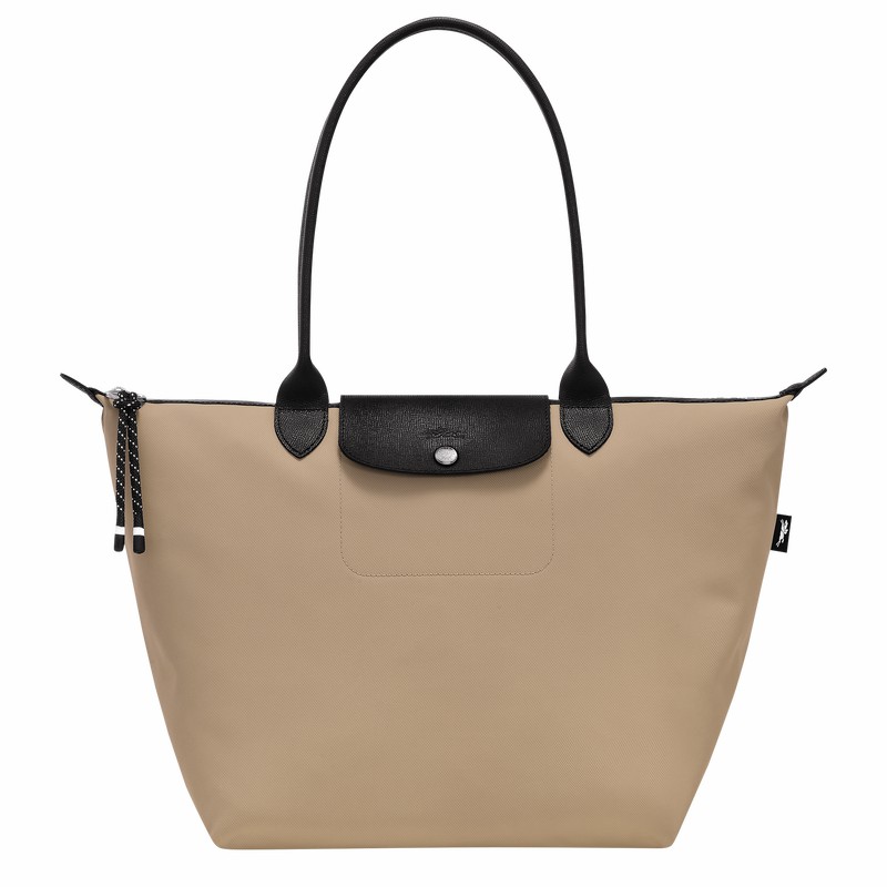 Longchamp Le Pliage Energy L Tote bag - Recycled canvas Grey | BTWS30584