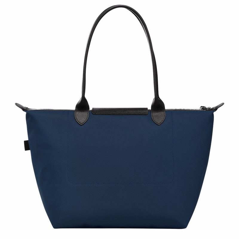 Longchamp Le Pliage Energy L Tote bag - Recycled canvas Navy | QCZR36507