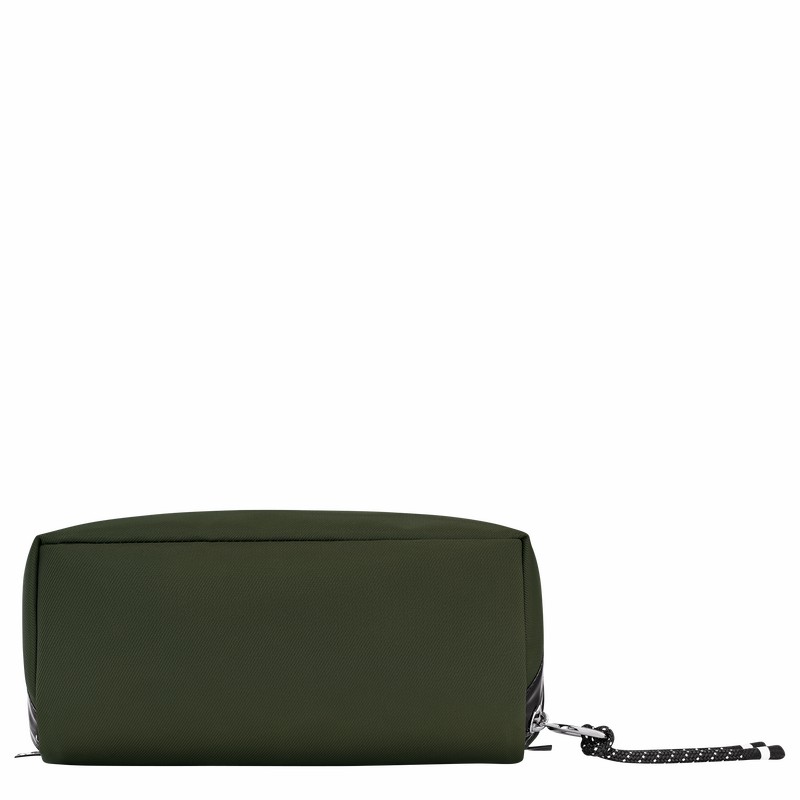 Longchamp Le Pliage Energy Pouch - Canvas Khaki | AUZM64852