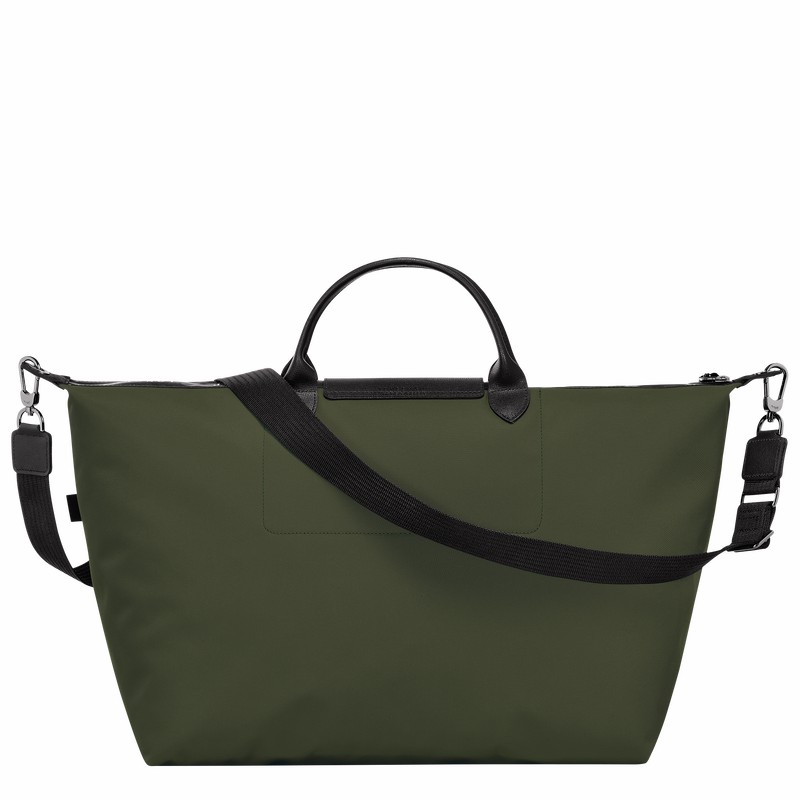 Longchamp Le Pliage Energy S Travel bag - Recycled canvas Khaki | KJHA05246