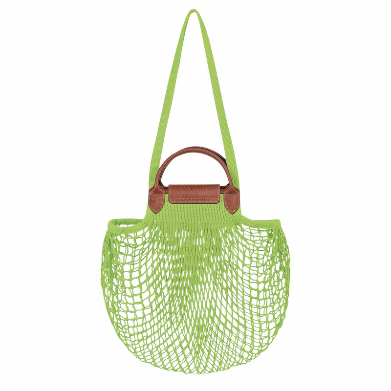 Longchamp Le Pliage Filet L Mesh bag - Canvas Green Light | XYNJ10629