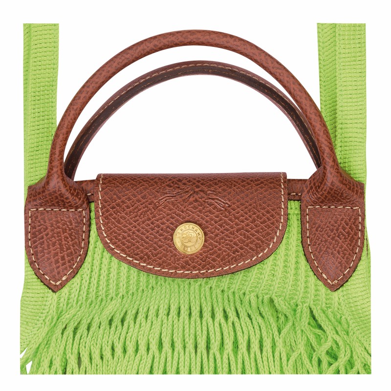 Longchamp Le Pliage Filet L Mesh bag - Canvas Green Light | XYNJ10629