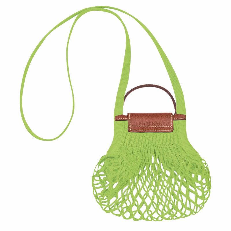 Longchamp Le Pliage Filet XS Mesh bag - Canvas Green Light | GUZX45620