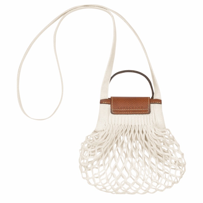 Longchamp Le Pliage Filet XS Mesh bag - Canvas White | CLMH87930