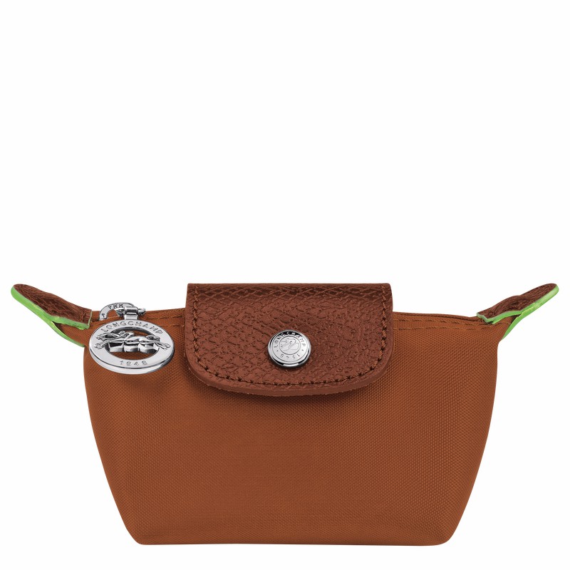 Longchamp Le Pliage Green Coin purse - Recycled canvas Brown | KOQI49750