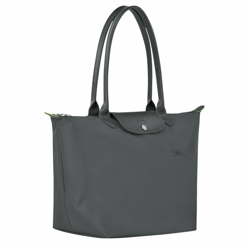 Longchamp Le Pliage Green L Tote bag - Recycled canvas Deep Grey | CWDE42671