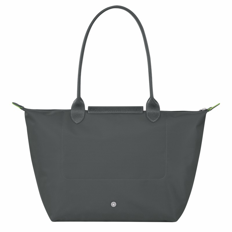 Longchamp Le Pliage Green L Tote bag - Recycled canvas Deep Grey | CWDE42671