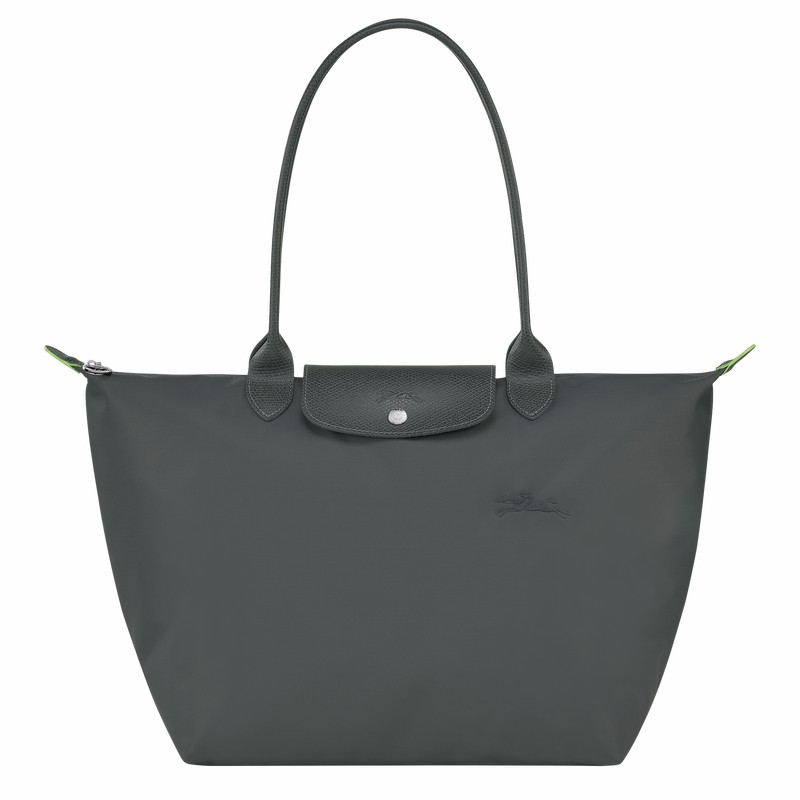 Longchamp Le Pliage Green L Tote bag - Recycled canvas Deep Grey | CWDE42671