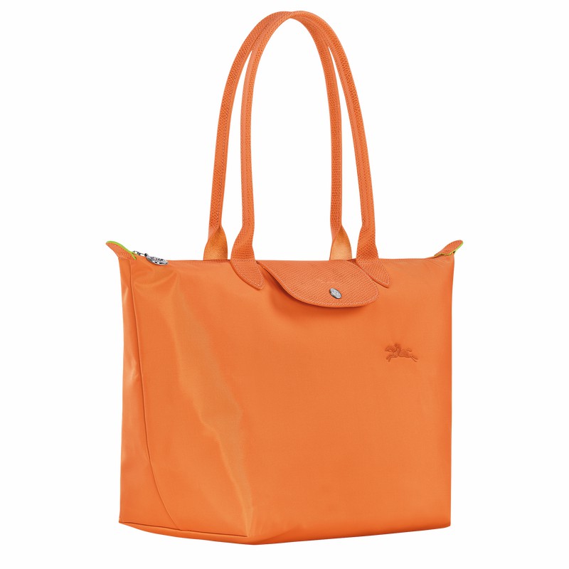 Longchamp Le Pliage Green L Tote bag - Recycled canvas Orange | XKSO84931