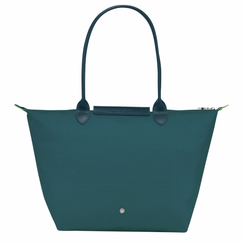 Longchamp Le Pliage Green L Tote bag - Recycled canvas Peacock | MHNL48960