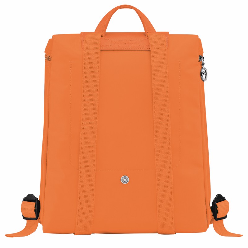 Longchamp Le Pliage Green M Backpack - Recycled canvas Orange | DQPF95674