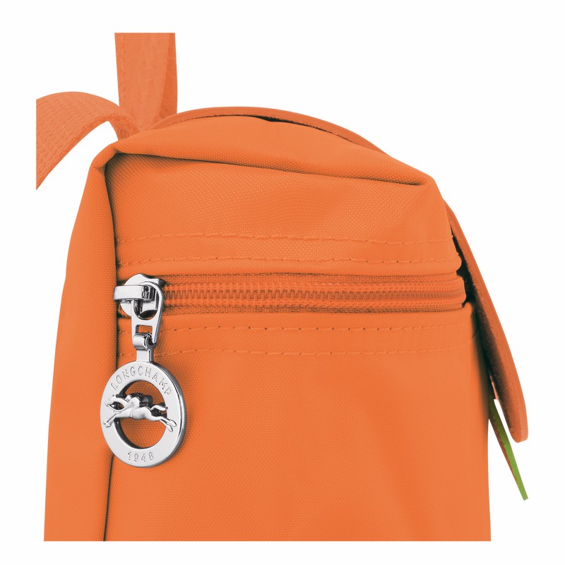 Longchamp Le Pliage Green M Backpack - Recycled canvas Orange | DQPF95674