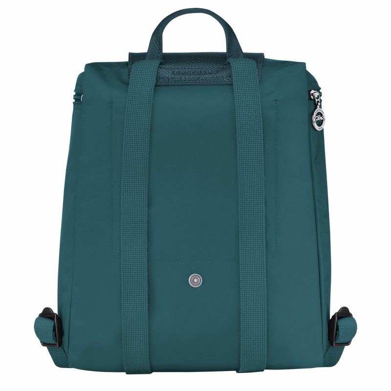 Longchamp Le Pliage Green M Backpack - Recycled canvas Peacock | JTLX18204