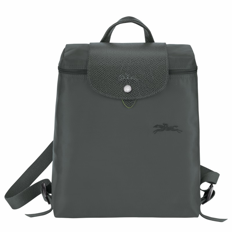 Longchamp Le Pliage Green M Backpack - Recycled canvas Deep Grey | YBQR12870