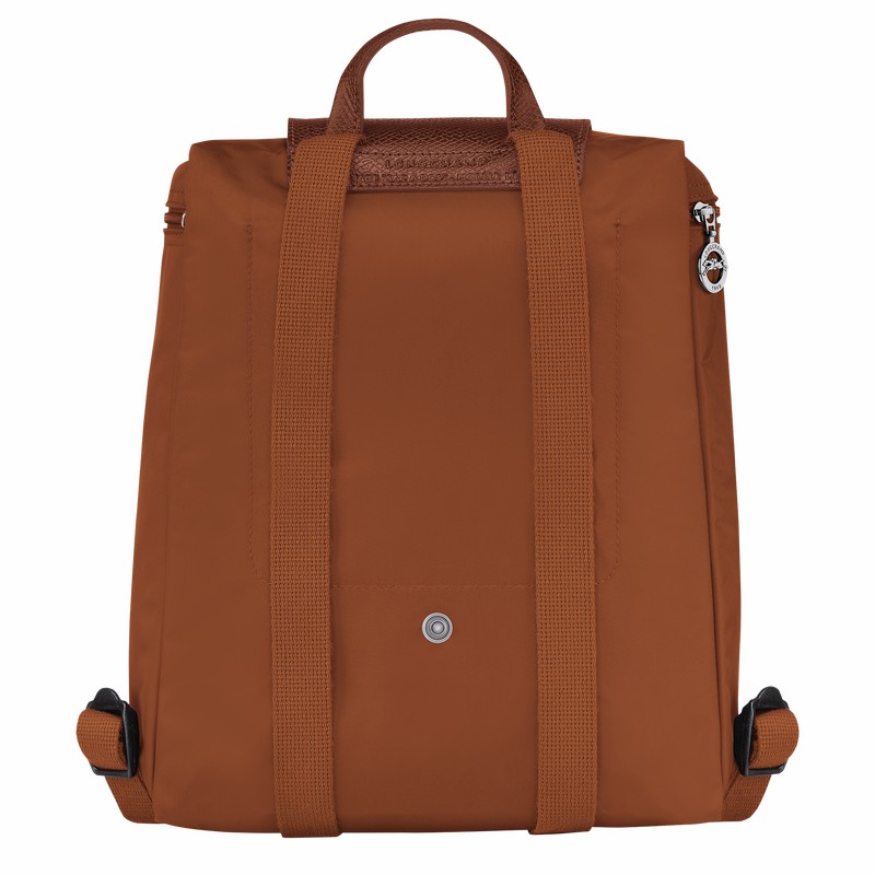 Longchamp Le Pliage Green M Backpack - Recycled canvas Brown | XFWM10348