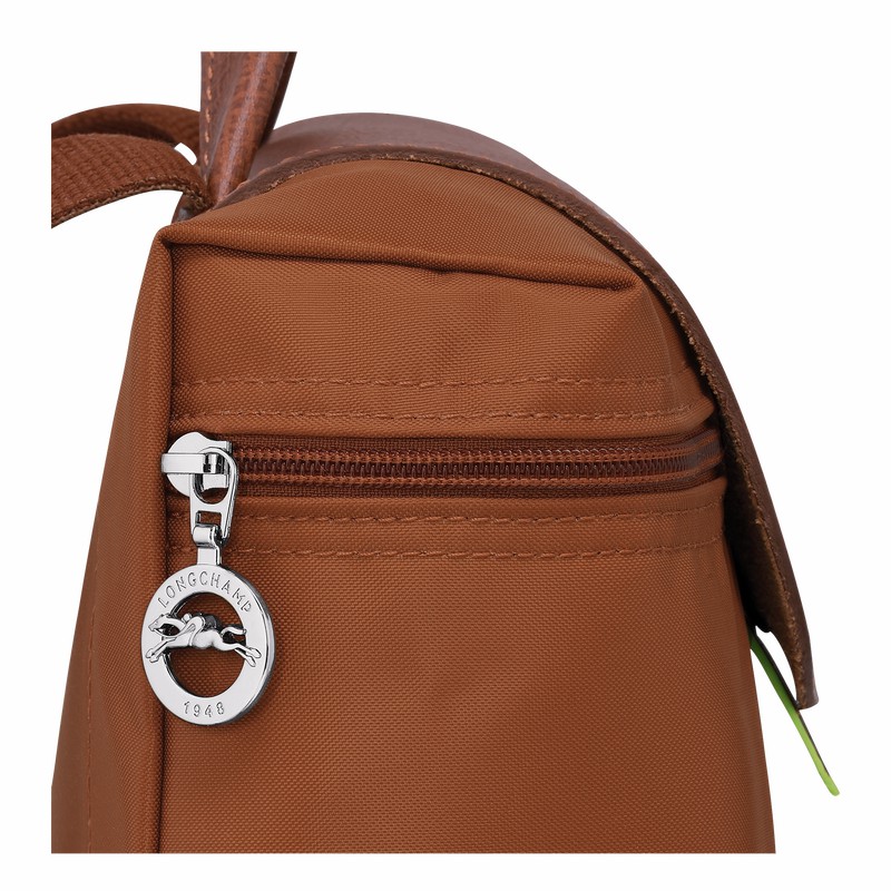 Longchamp Le Pliage Green M Backpack - Recycled canvas Brown | XFWM10348