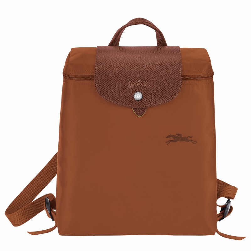 Longchamp Le Pliage Green M Backpack - Recycled canvas Brown | XFWM10348