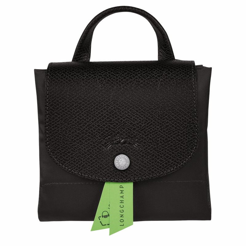 Longchamp Le Pliage Green M Backpack - Recycled canvas Black | ICKO71854