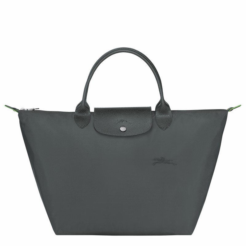 Longchamp Le Pliage Green M Handbag - Recycled canvas Deep Grey | DRPL03157