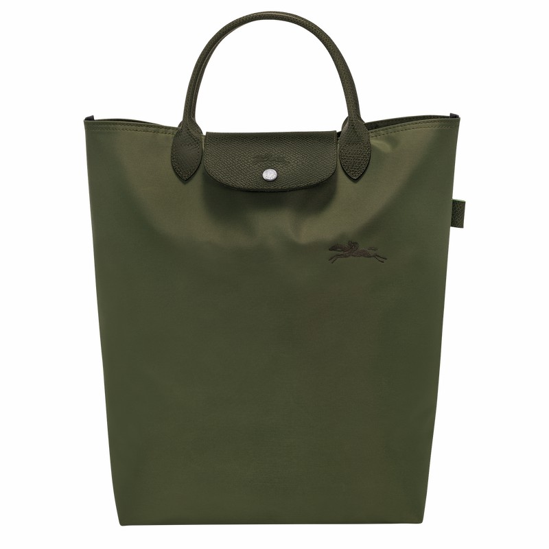 Longchamp Le Pliage Green M Tote bag - Canvas Green | FILX48107