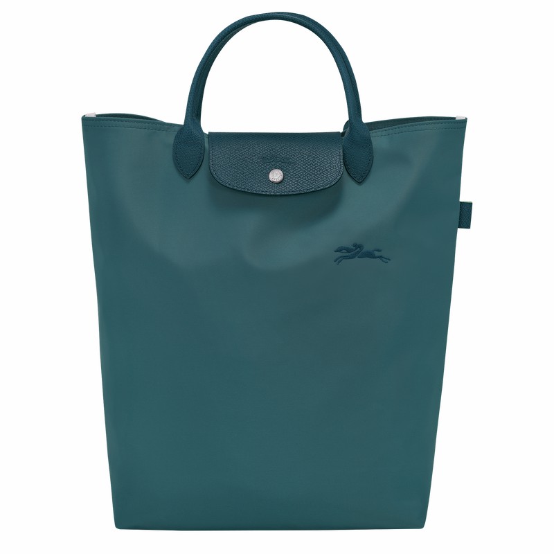 Longchamp Le Pliage Green M Tote bag - Canvas Peacock | MFZQ02958