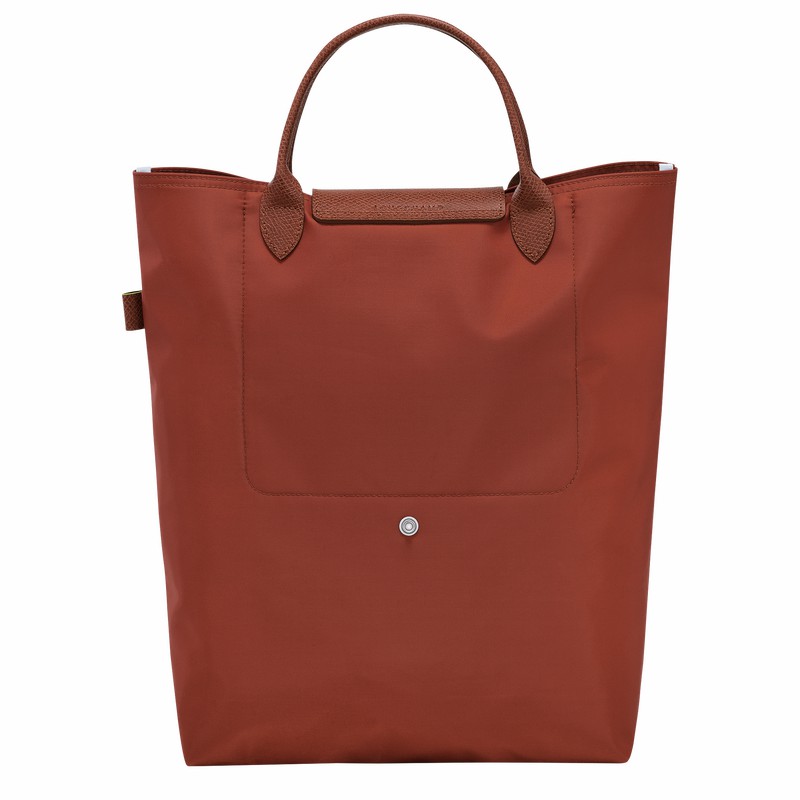 Longchamp Le Pliage Green M Tote bag - Canvas Brown | KGHC25389