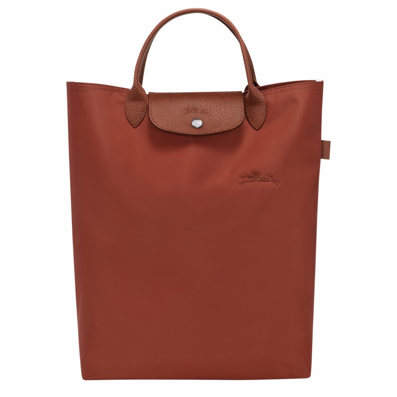 Longchamp Le Pliage Green M Tote bag - Canvas Brown | KGHC25389