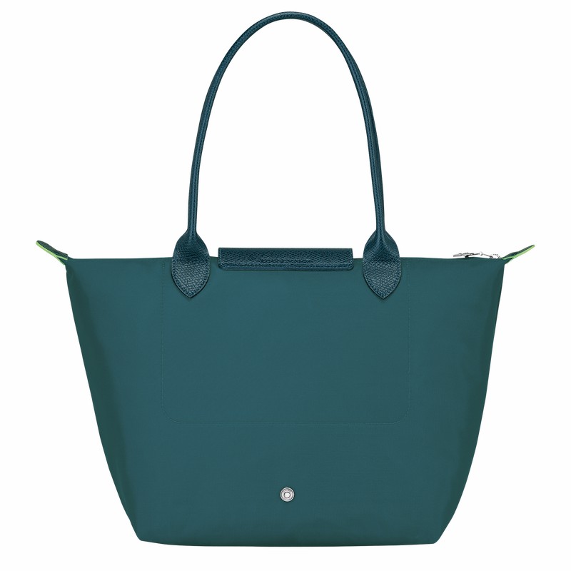 Longchamp Le Pliage Green M Tote bag - Recycled canvas Peacock | QTVO26931