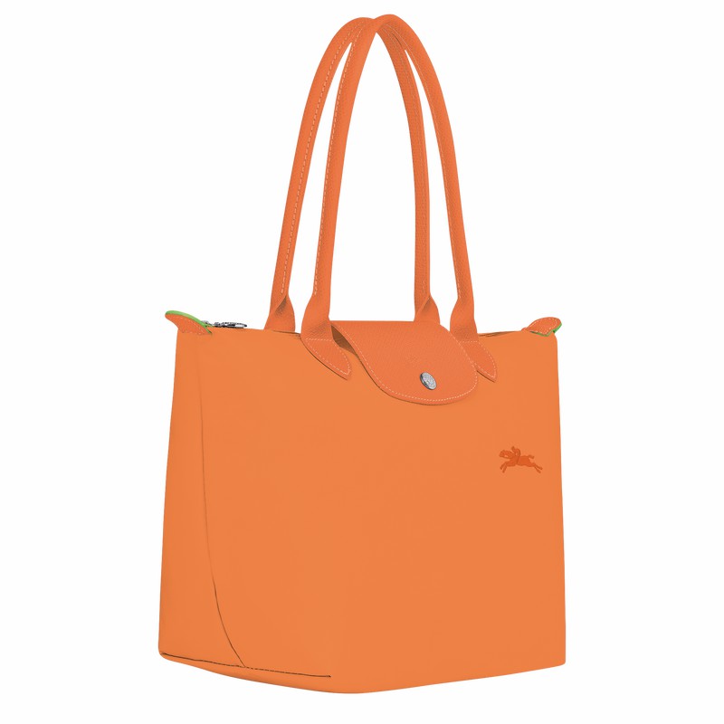 Longchamp Le Pliage Green M Tote bag - Recycled canvas Orange | WPSB57604