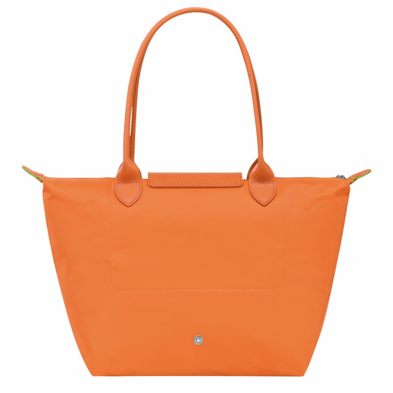 Longchamp Le Pliage Green M Tote bag - Recycled canvas Orange | WPSB57604