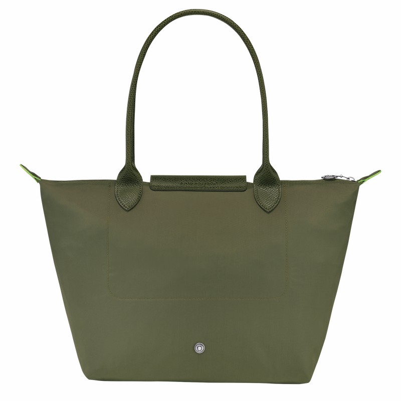 Longchamp Le Pliage Green M Tote bag - Recycled canvas Green | LQHD68503