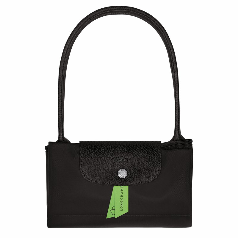 Longchamp Le Pliage Green M Tote bag - Recycled canvas Black | ANMC51683