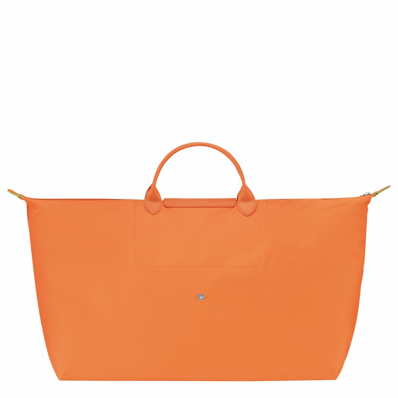 Longchamp Le Pliage Green M Travel bag - Recycled canvas Orange | KJPS72830