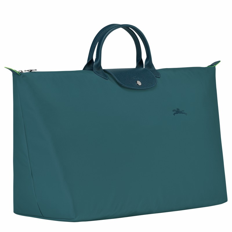 Longchamp Le Pliage Green M Travel bag - Recycled canvas Peacock | GSJT25634