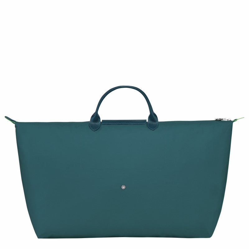 Longchamp Le Pliage Green M Travel bag - Recycled canvas Peacock | GSJT25634